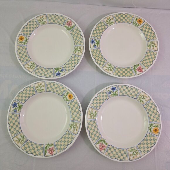 Noritake Homecraft Sonoma Trellis 8.5” Salad Luncheon Plates – Set of 4 - Picture 11 of 16